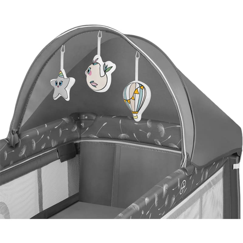 Фото Манеж-ліжечко LIONELO Sven Plus Grey Concrete Grey (LO-SVEN PLUS GREY CONCRETE)