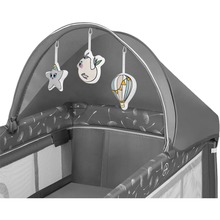 Манеж-ліжечко LIONELO Sven Plus Grey Concrete Grey (LO-SVEN PLUS GREY CONCRETE)