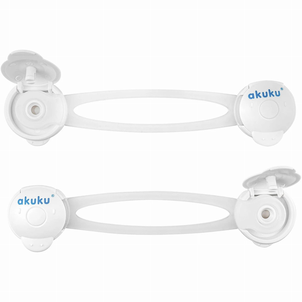 Замок-блокатор AKUKU 2 шт 16 см White (A0650) Товари для малюків безпечний замок 