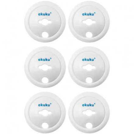 Заглушки AKUKU для розетки 6 шт White (A0651) Товари для малюків набір для безпеки