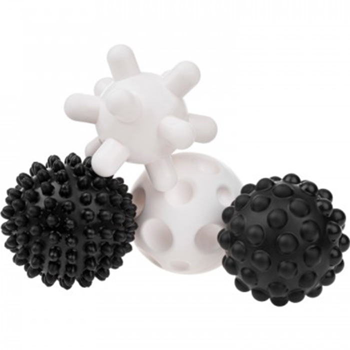 Набор сенсорных шариков AKUKU 4 шт Black/White (A0469)