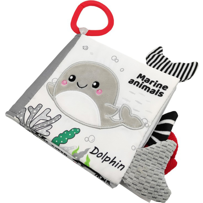 Сенсорна книга AKUKU Морські тварини (A0480) Іграшка на ліжечко, крісло підвіска