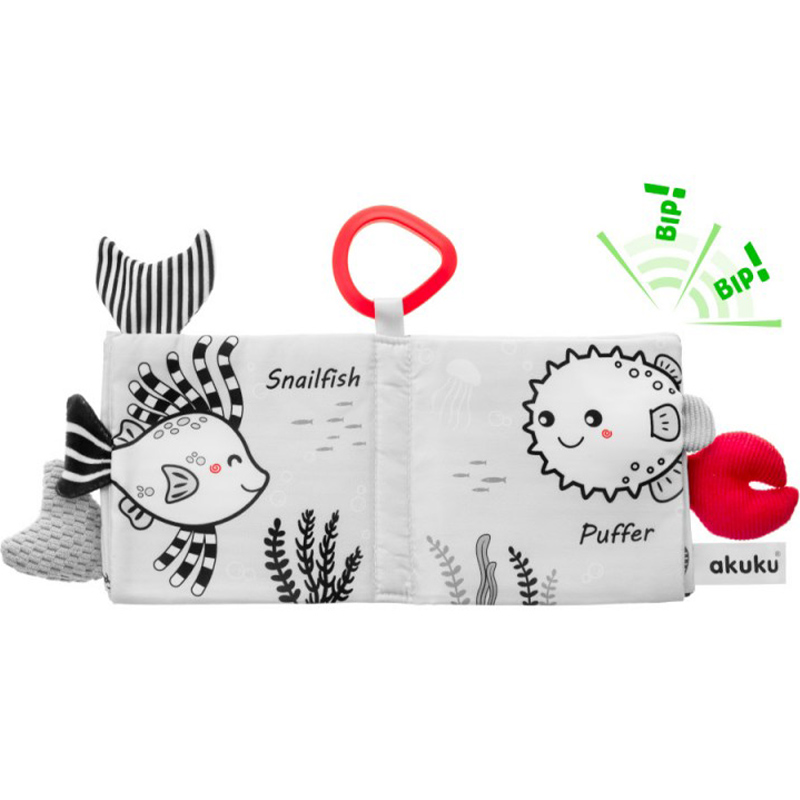 Сенсорна книга AKUKU Морські тварини (A0480) Розвиваючі іграшки, центри, крісла книжка