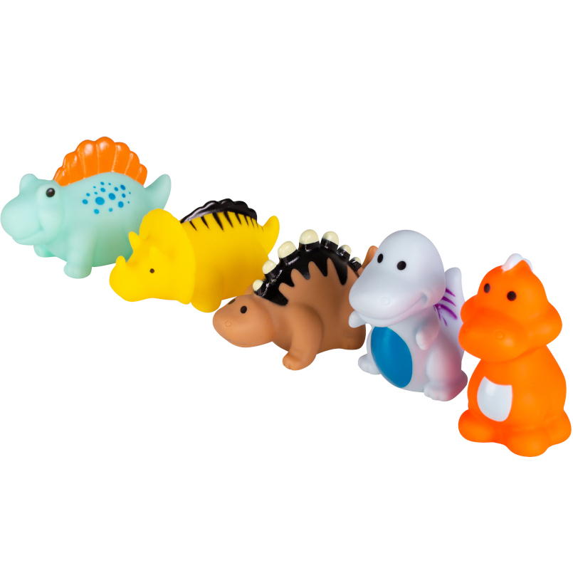 Набір іграшок для ванної AKUKU Динозаври 5 шт (A0169) Вік від 6 місяців