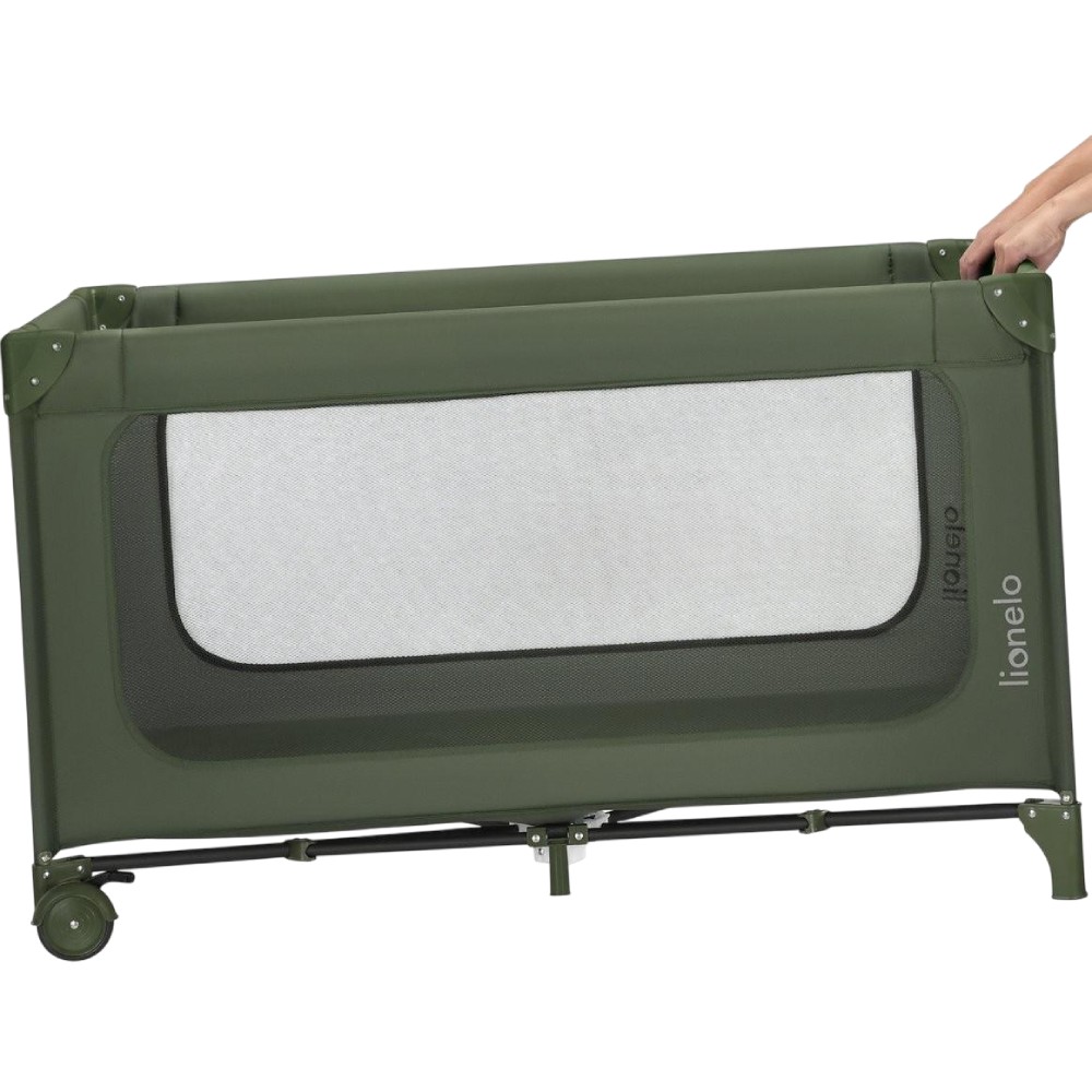 Манеж Lionelo Jasmin Easy Fold Green Olive Для кого універсально