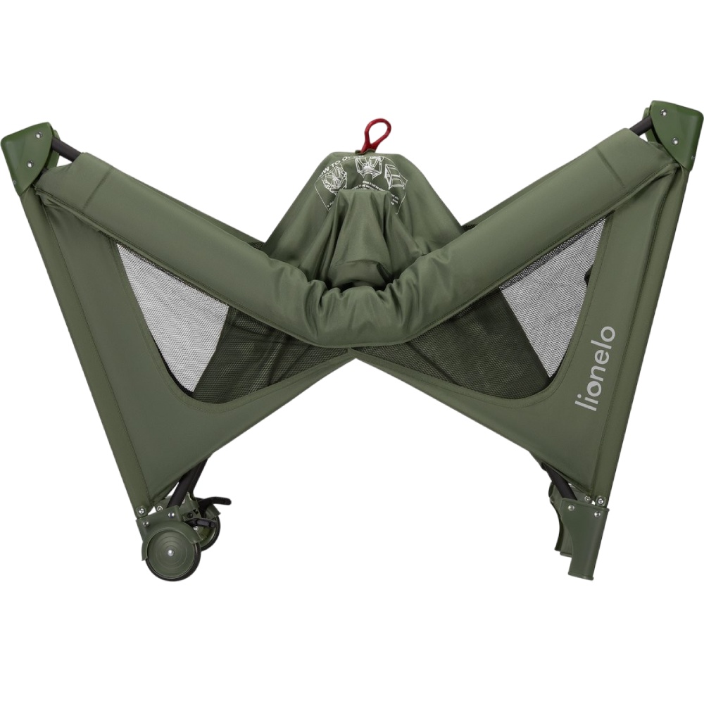 Манеж Lionelo Jasmin Easy Fold Green Olive Матеріал пластик