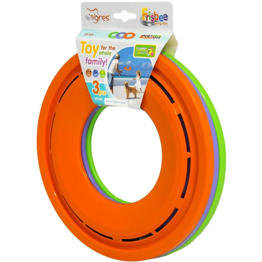 Ігровий набір Tigres Фрізбі літаючий диск 3 шт (39749)
