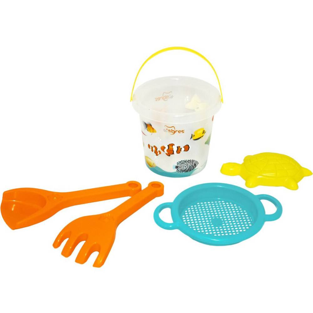 Набор для песка ELFIKI Подводный мир с термонаклейкой 5 эл (39908)