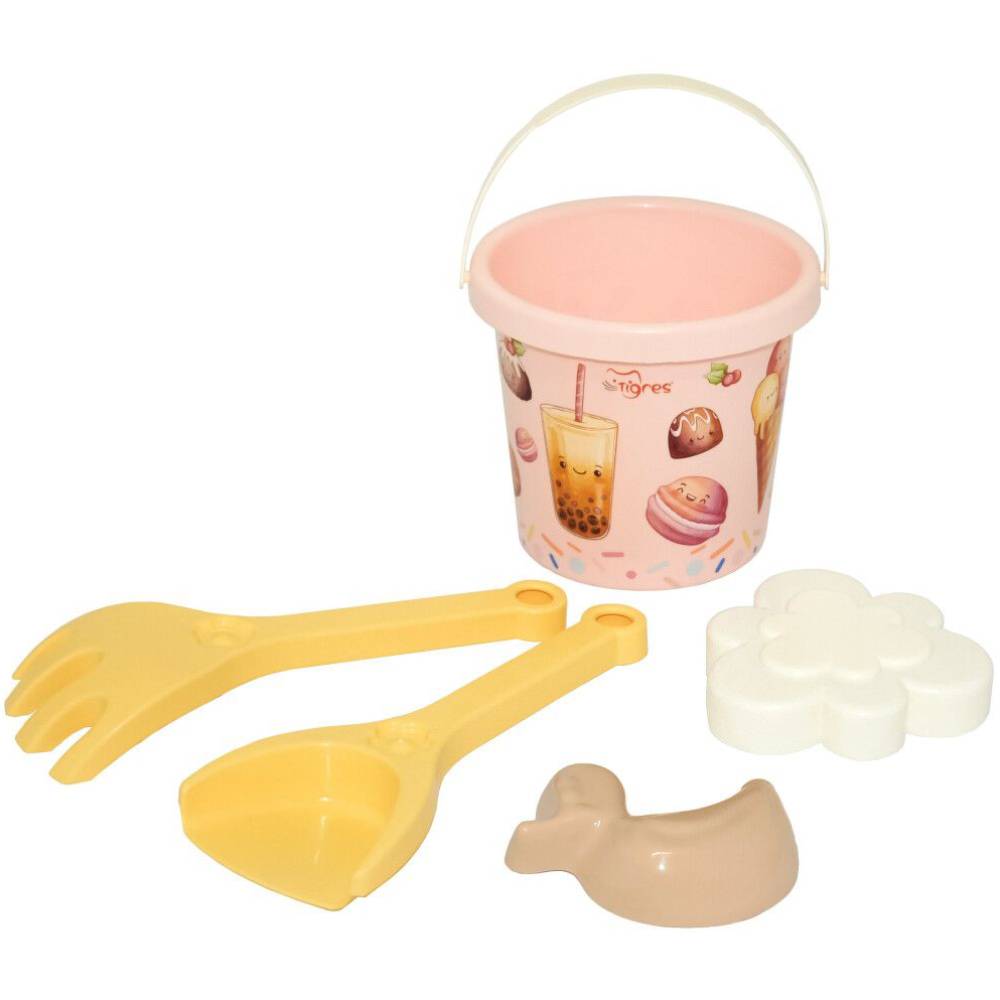 Набор для песка TIGRES Сладости с термонаклейкой 5 эл (39912)