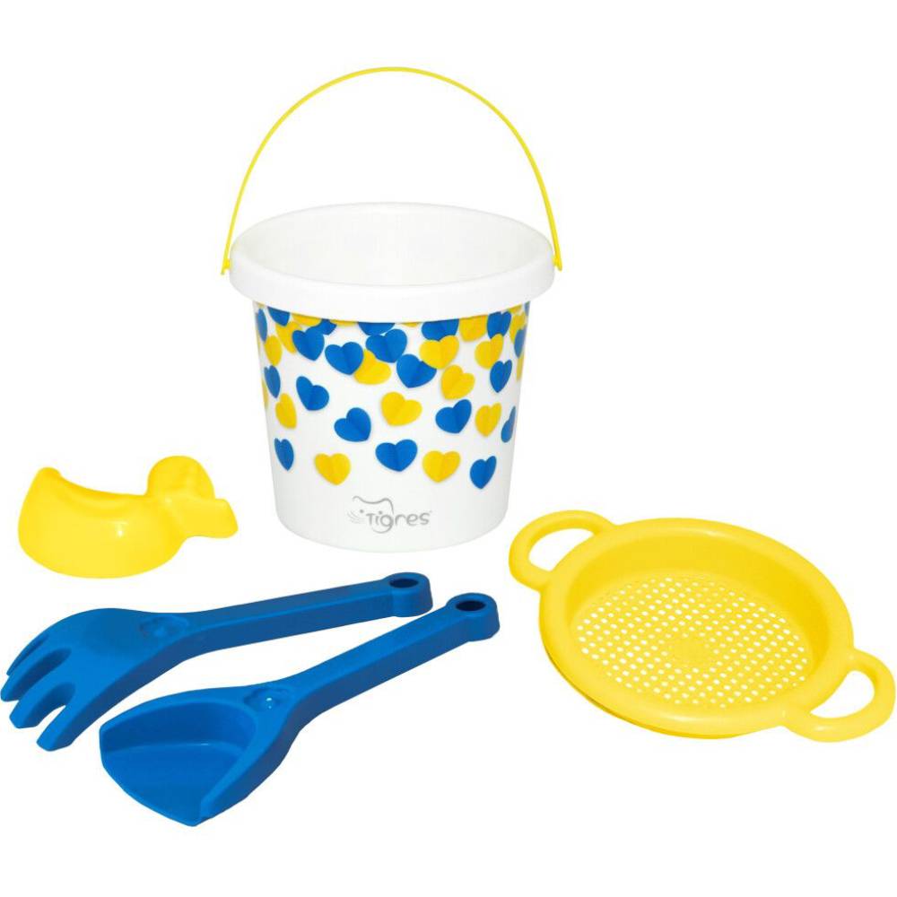 Набір для піску TIGRES Українське серце з термонаклейкою 5 ел (39948)