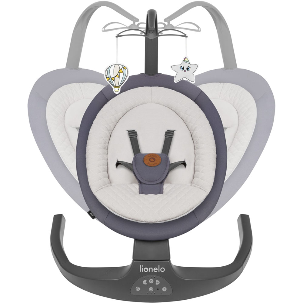 Крісло-гойдалка LIONELO Lionelo RALF GREY GRAPHITE Товари для малюків крісло качалка