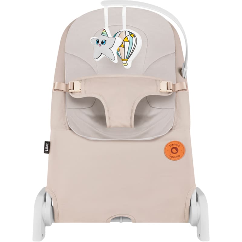 Кресло-качалка LIONELO Lilac Beige Sand (LO-LILAC BEIGE SAND) Возраст с рождения