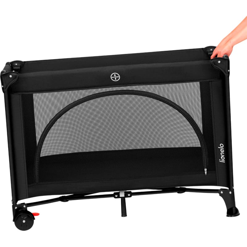 Манеж LIONELO Laura Black Carbon (LO-LAURA BLACK CARBON) Материал металл