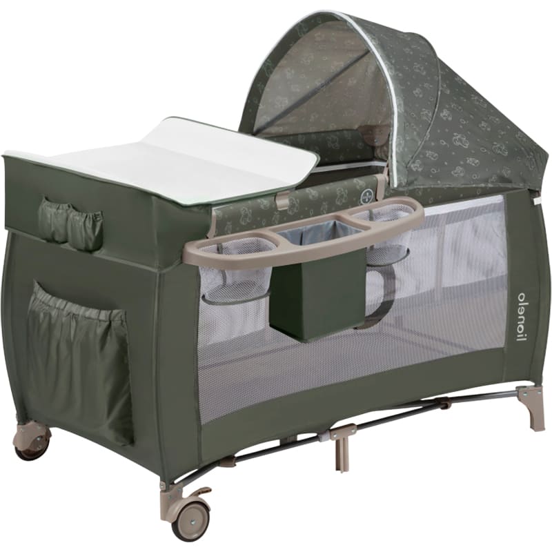 Манеж-кроватка LIONELO Sven Plus Beige Olive (LO-SVEN PLUS BEIGE OLIVE)