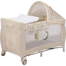 Манеж-ліжечко LIONELO Sven Plus Beige Latte (LO-SVEN PLUS BEIGE LATTE)