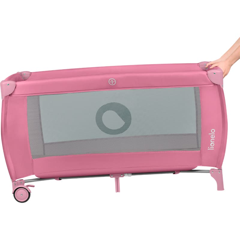 Манеж LIONELO Stefi Plus Pink Magnolia (LO-STEFI PLUS PINK MAGNOLIA) Матеріал пластик