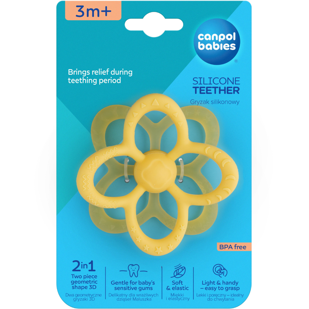 Сенсорний силіконовий прорізувач CANPOL BABIES (2/813) Розвиваючі іграшки, центри, крісла прорізувач/гризун