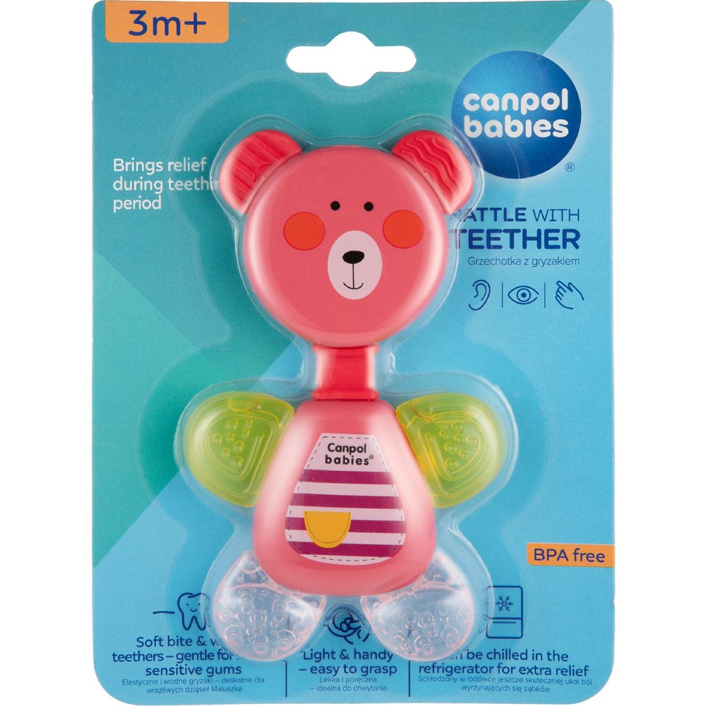 Брязкальце-прорізувач CANPOL BABIES Ведмедик (56/139_pin) Вік від 3 місяців