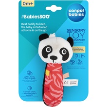 Сенсорна іграшка з піщалкою CANPOL BABIES BabiesBoo Панда (68/095_panda)