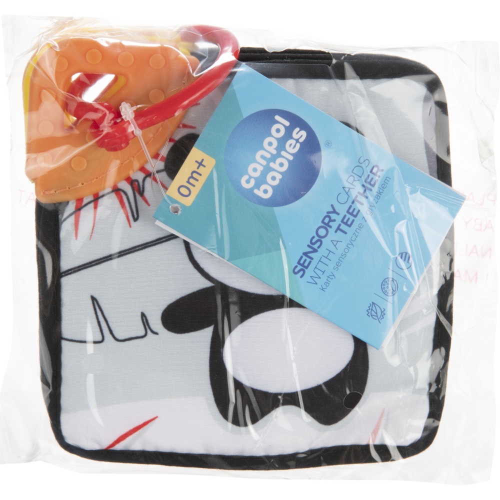 Мягкие карточки с прорезывателем для зубов CANPOL BABIES BabiesBoo (68/096) Материал пластик