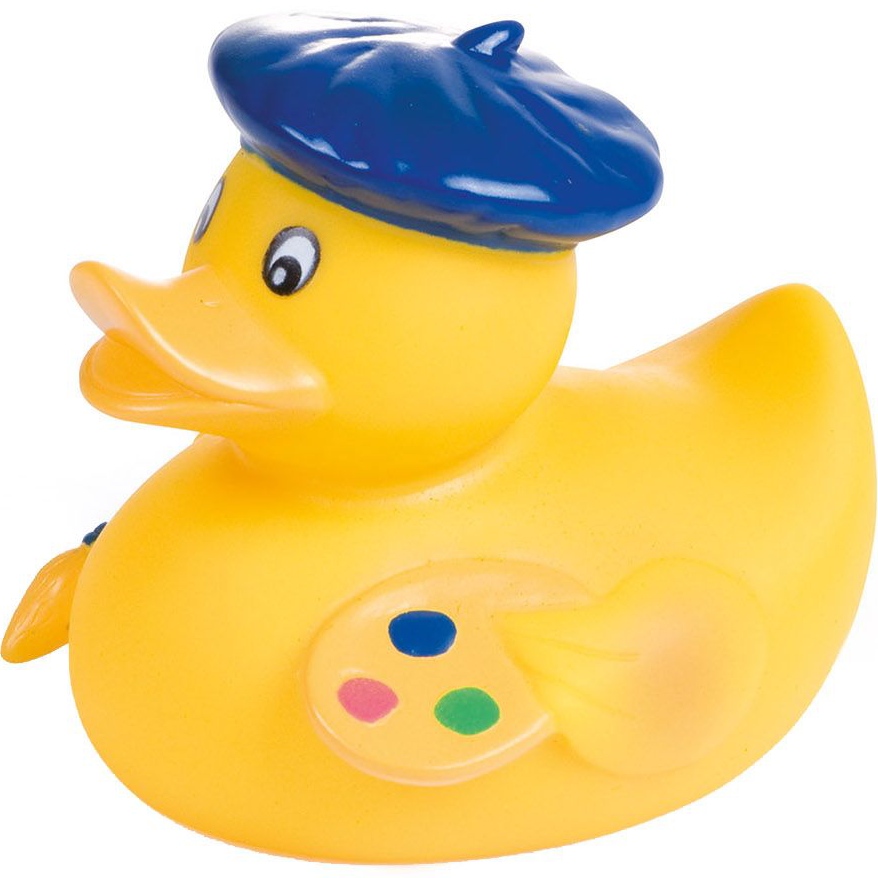 Игрушка для купания CANPOL BABIES Утенок Художник (2/992_blu)
