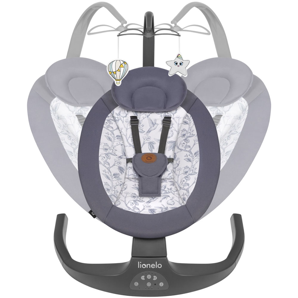 Зовнішній вигляд Крісло-гойдалка LIONELO Lionelo RALF GREY WHITE