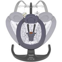 Крісло-гойдалка LIONELO Lionelo RALF GREY WHITE