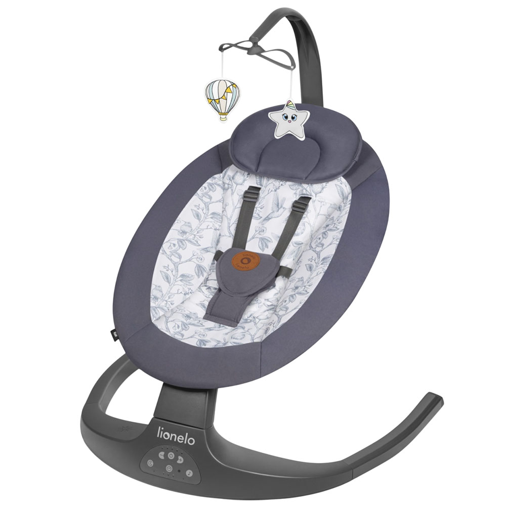 Крісло-гойдалка LIONELO Lionelo RALF GREY WHITE
