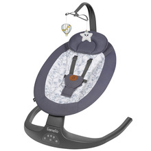 Крісло-гойдалка LIONELO Lionelo RALF GREY WHITE