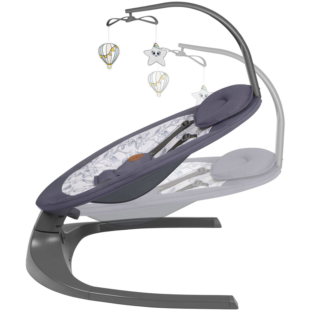 Крісло-гойдалка LIONELO Lionelo RALF GREY WHITE Товари для малюків крісло качалка