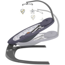 Крісло-гойдалка LIONELO Lionelo RALF GREY WHITE