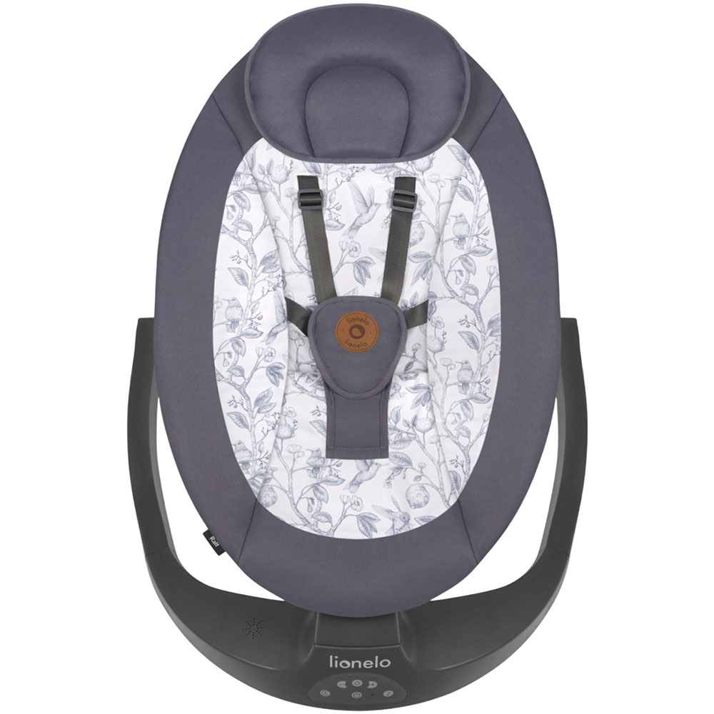 Фото Крісло-гойдалка LIONELO Lionelo RALF GREY WHITE