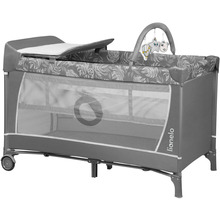 Ліжечко-манеж LIONELO FLOWER GREY STONE