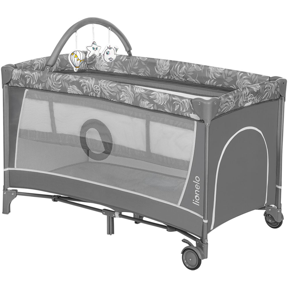 Кроватка-манеж LIONELO FLOWER GREY STONE Для кого универсально