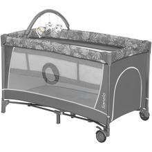 Кроватка-манеж LIONELO FLOWER GREY STONE