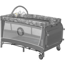 Кроватка-манеж LIONELO FLOWER GREY STONE