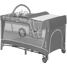Кроватка-манеж LIONELO FLOWER GREY STONE