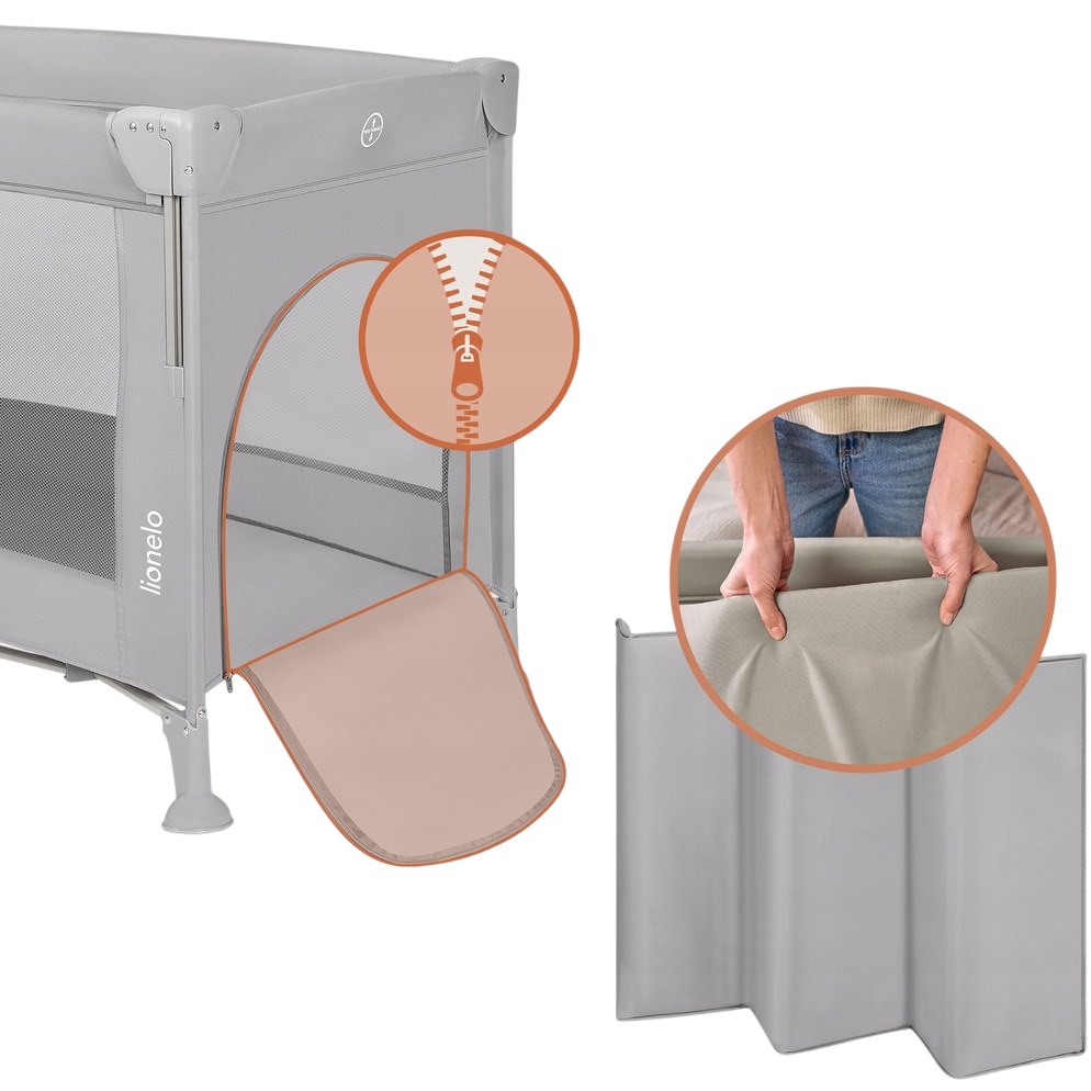 Покупка Манеж Lionelo Ellen Grey Concrete