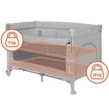 Манеж Lionelo Ellen Grey Concrete