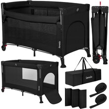 Манеж Lionelo Ellen Black Carbon