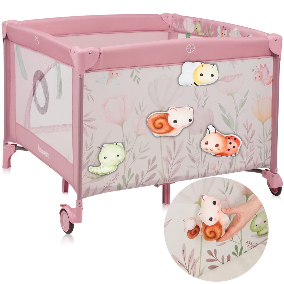 Внешний вид Манеж Lionelo Mille Plus Pink