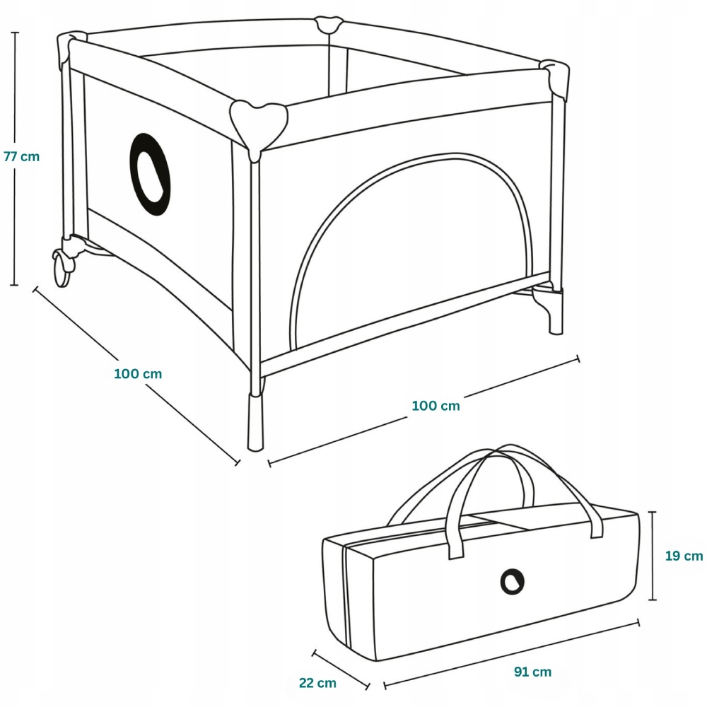 Фото 15 Манеж Lionelo Mille Plus Grey Green