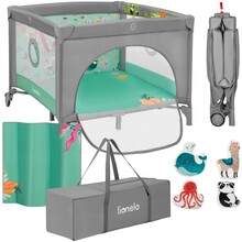 Манеж Lionelo Mille Plus Grey Green