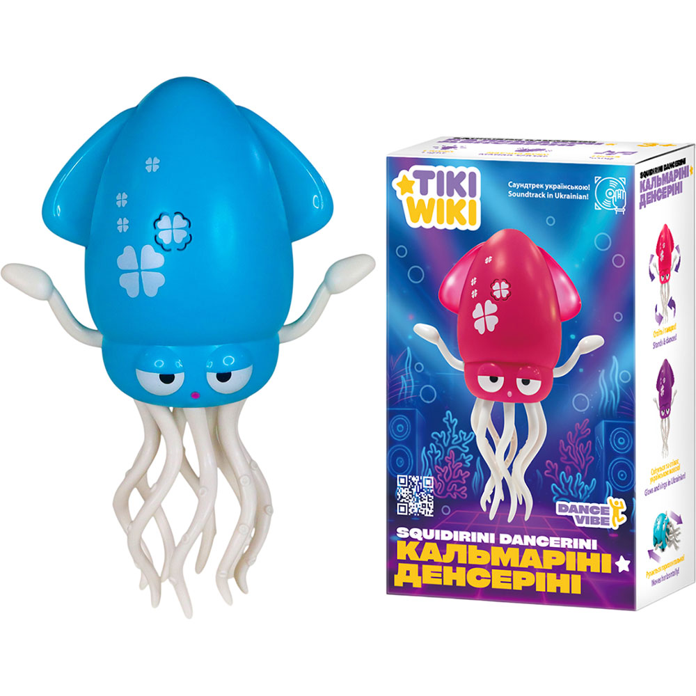 Інтерактивна іграшка TIKI WIKI Кальмаріні Денсеріні Turquoise (158-21-UA-T)