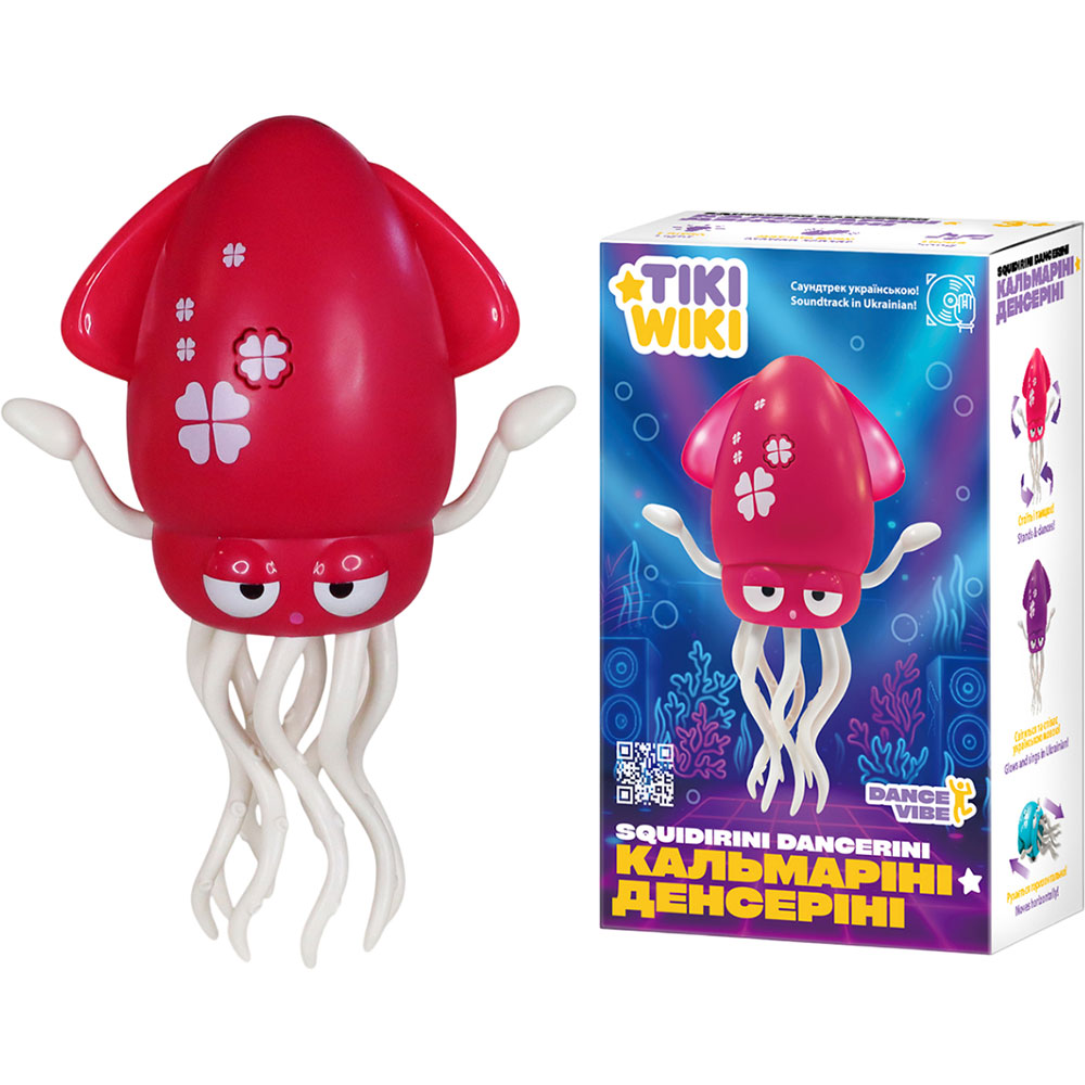 Інтерактивна іграшка TIKI WIKI Кальмаріні Денсеріні Red (158-21-UA-R)