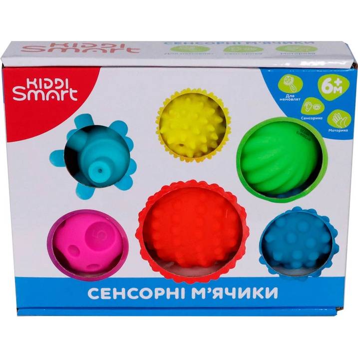 child KIDDI SMART Ігровий набір – СЕНСОРНІ М'ЯЧИКИ Для кого універсально