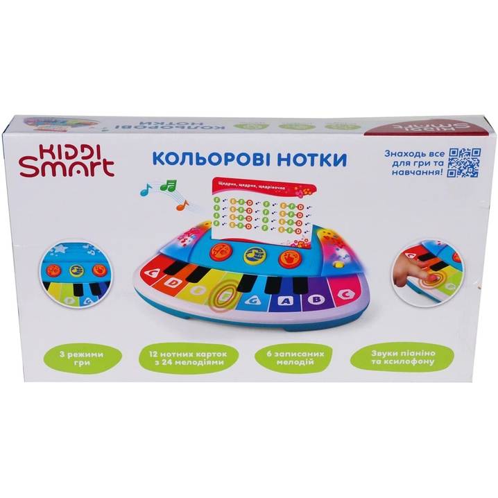 Зовнішній вигляд Піаніно KIDDI SMART Кольорові нотки зі світлом (4514T-KS)