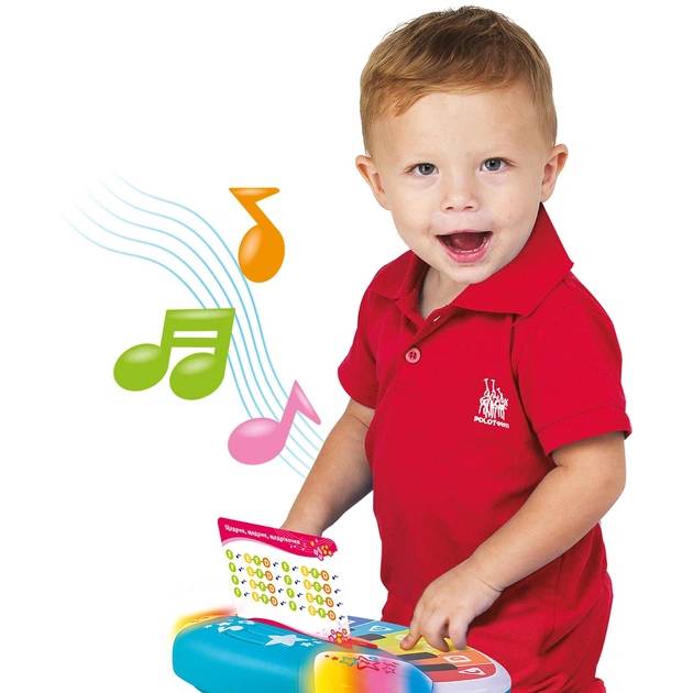 Піаніно KIDDI SMART Кольорові нотки зі світлом (4514T-KS) Іграшки з підсвічуванням, звуком інтерактивна іграшка