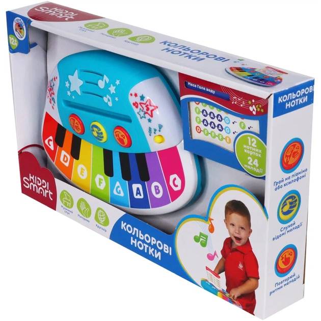 Піаніно KIDDI SMART Кольорові нотки зі світлом (4514T-KS) Для кого універсально