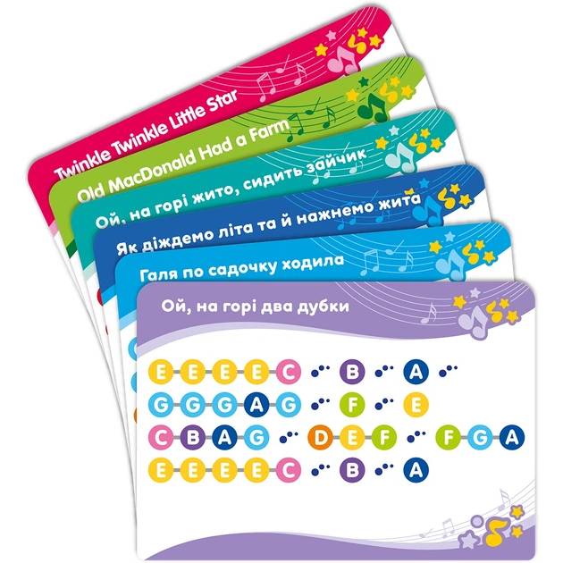 Піаніно KIDDI SMART Кольорові нотки зі світлом (4514T-KS) Вік від 1 року